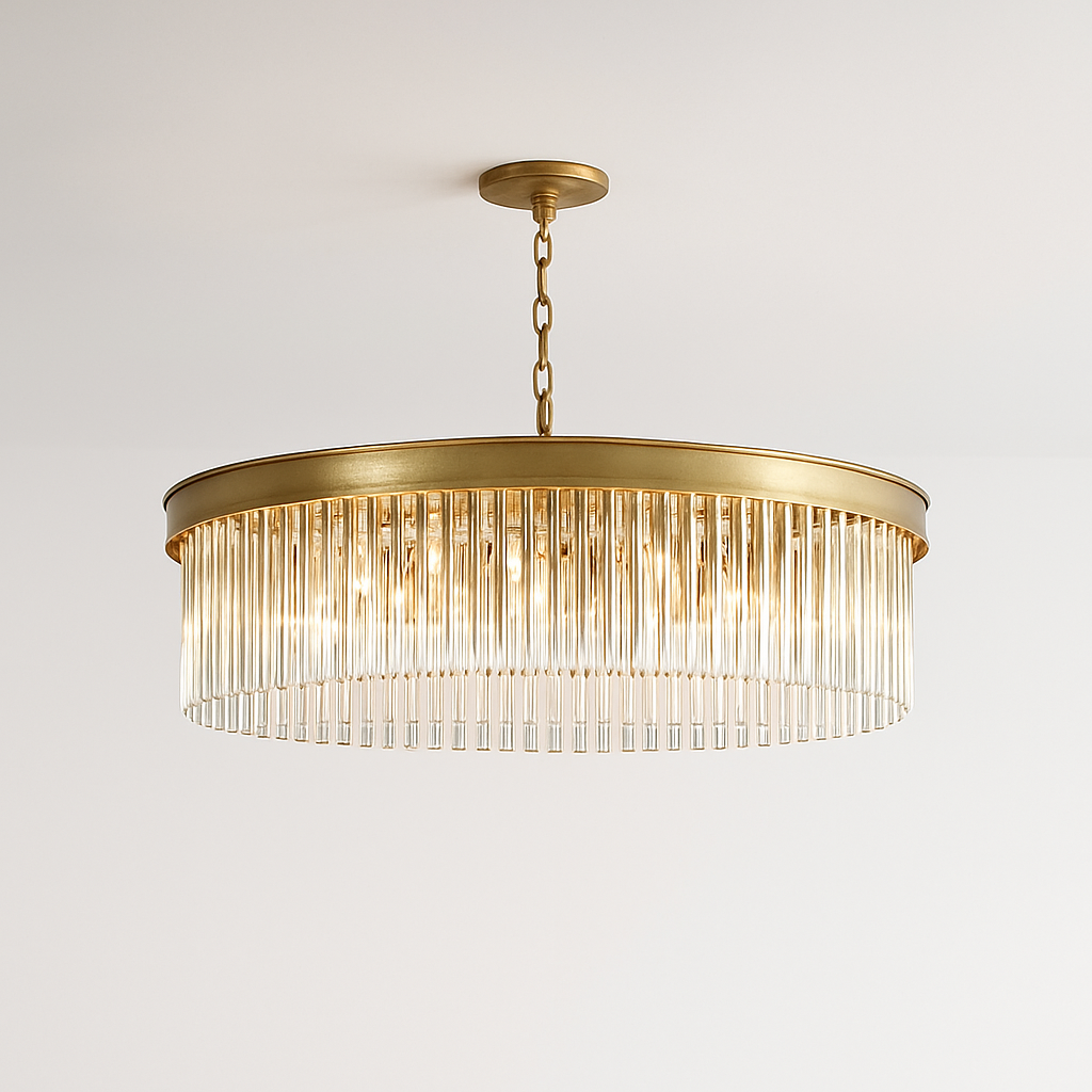 lustre en cristal moderne pour décoration contemporaine de luxe