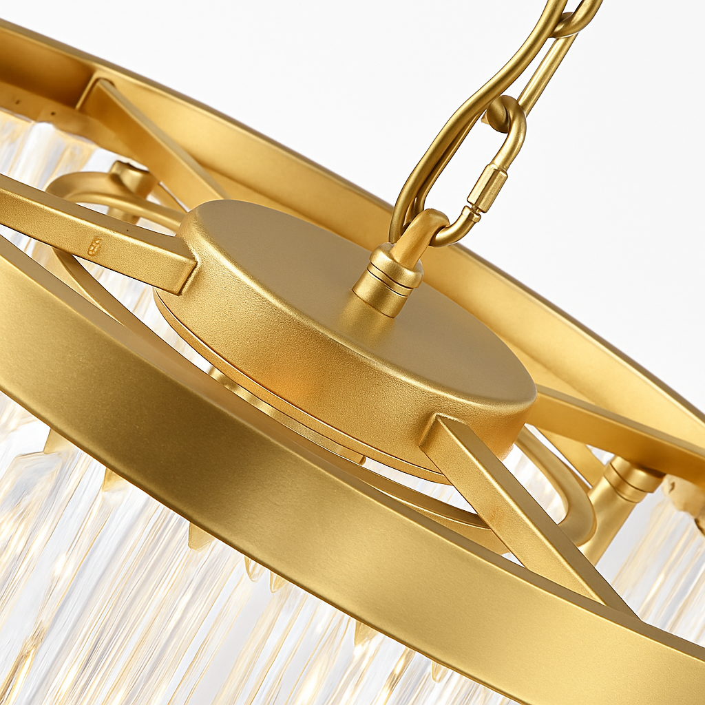 lustre en cristal moderne pour décoration contemporaine de luxe