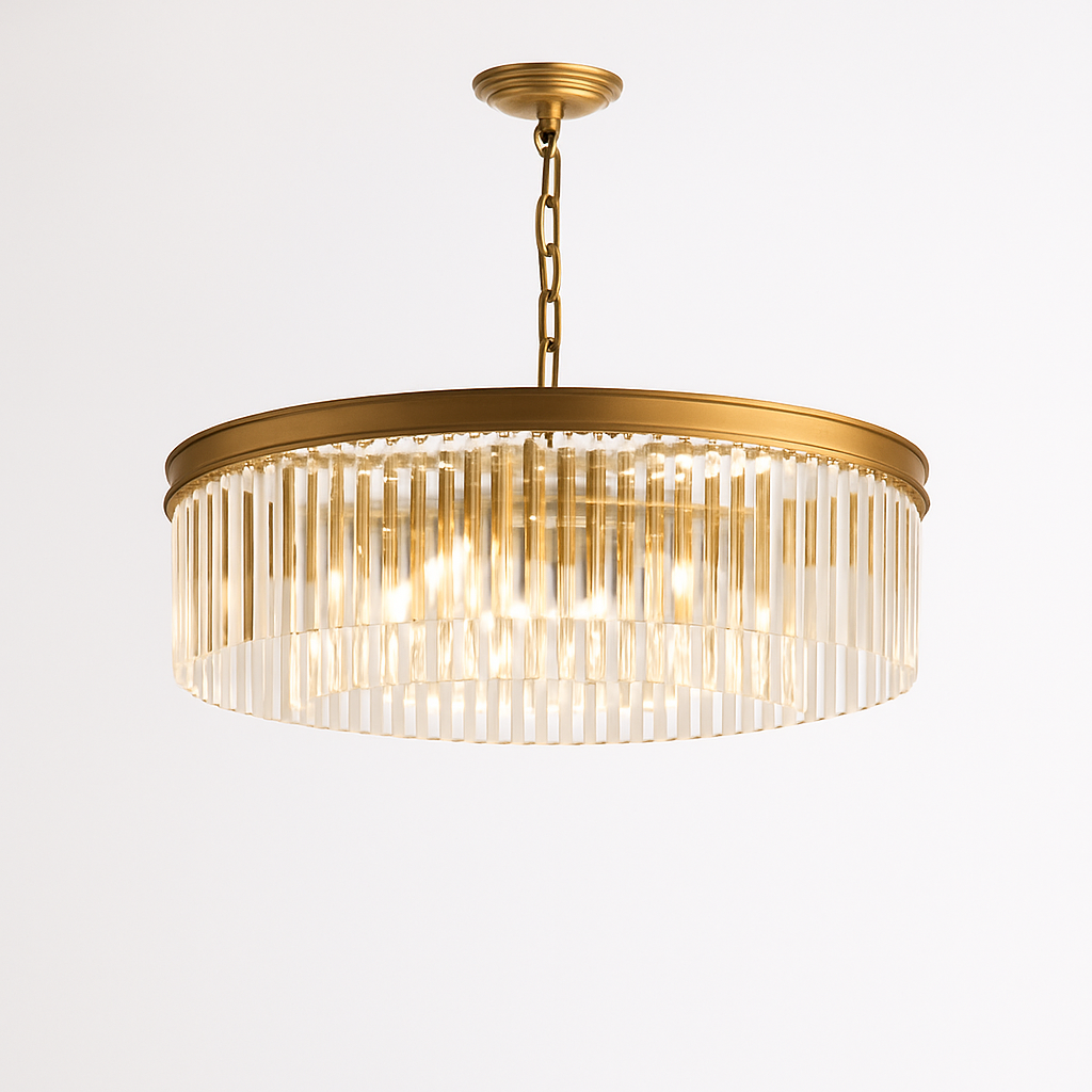 lustre en cristal moderne pour décoration contemporaine de luxe