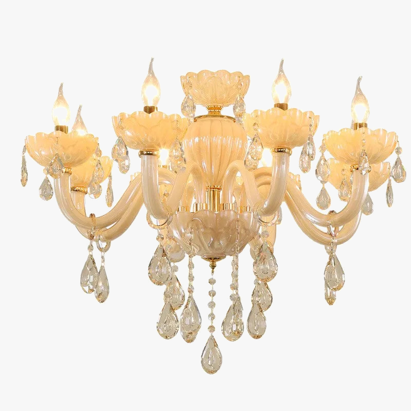 lustre en cristal moderne pour décoration intérieure avec éclairage led