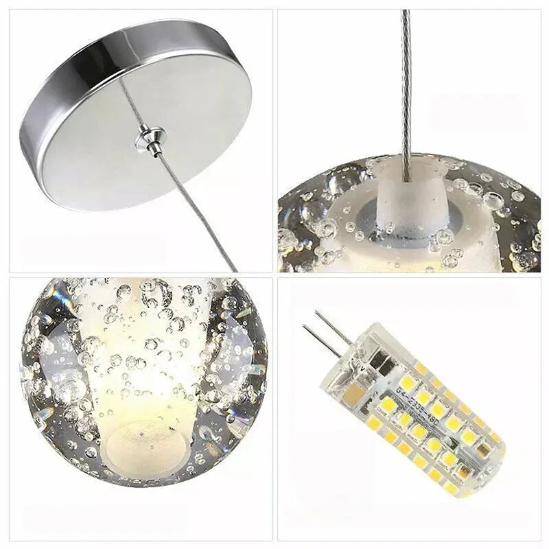lustre en cristal moderne pour décoration intérieure suspendue