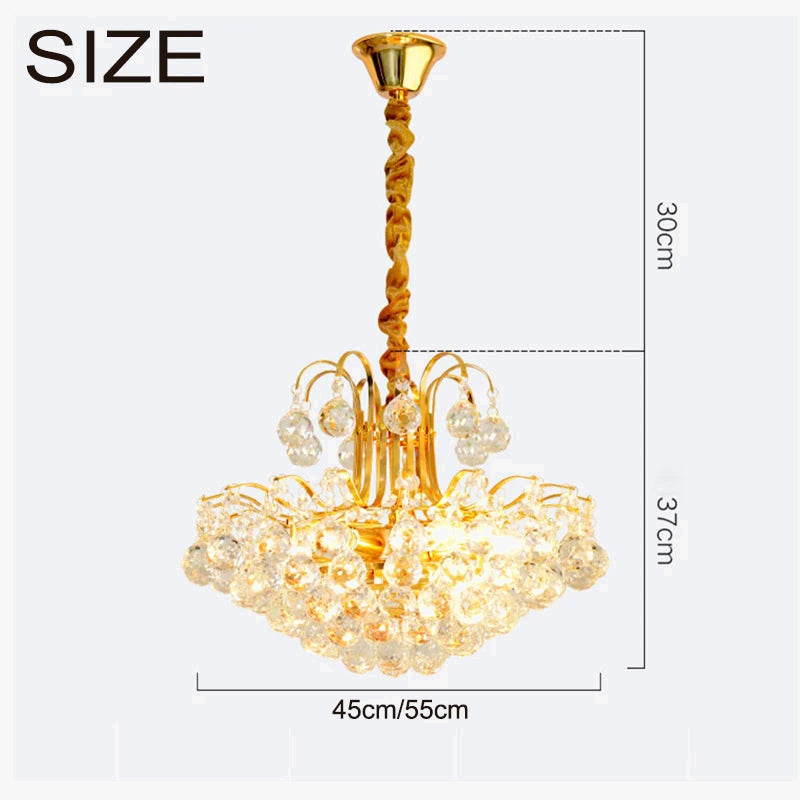 lustre en cristal moderne pour intérieur design et élégant