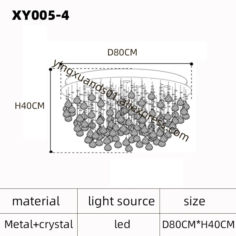lustre en cristal moderne pour un éclairage de luxe