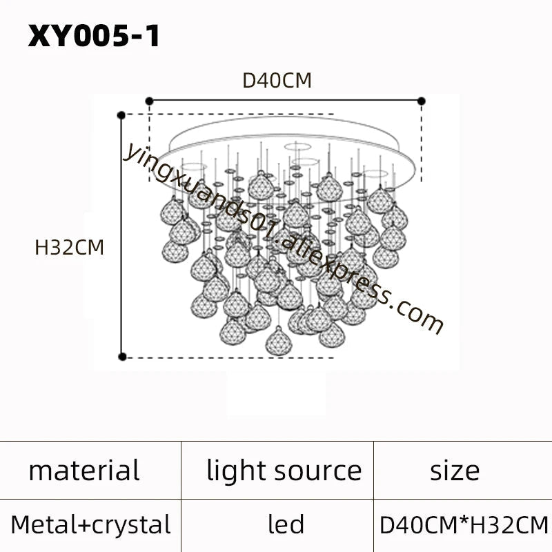 lustre en cristal moderne pour un éclairage de luxe