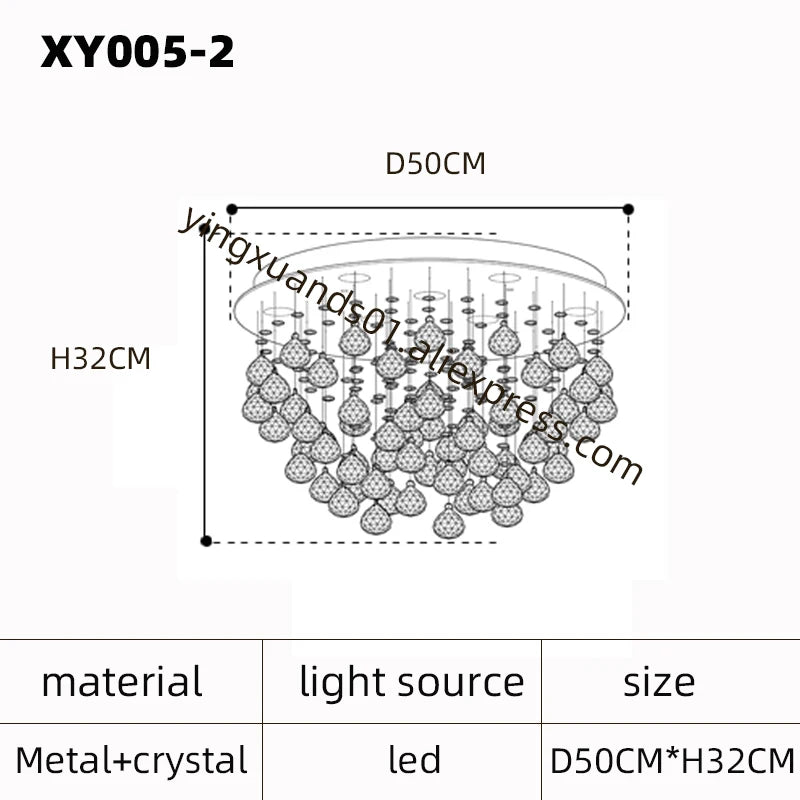 lustre en cristal moderne pour un éclairage de luxe