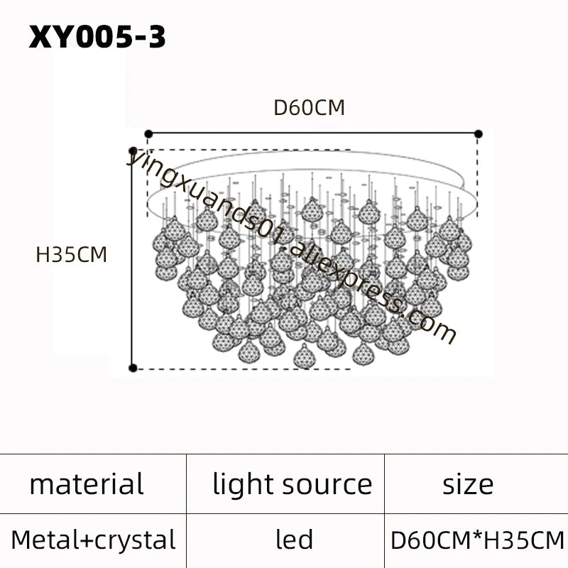 lustre en cristal moderne pour un éclairage de luxe