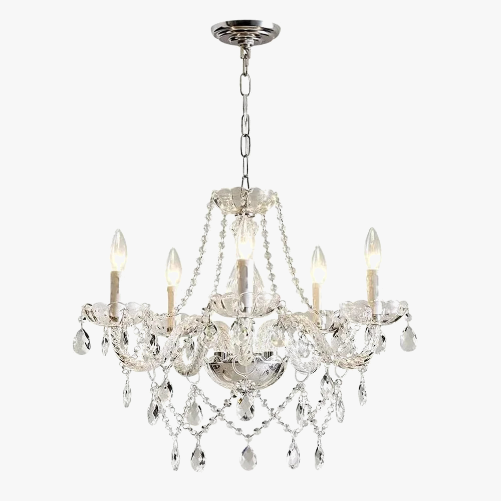 lustre en cristal moderne pour une décoration élégante et lumineuse