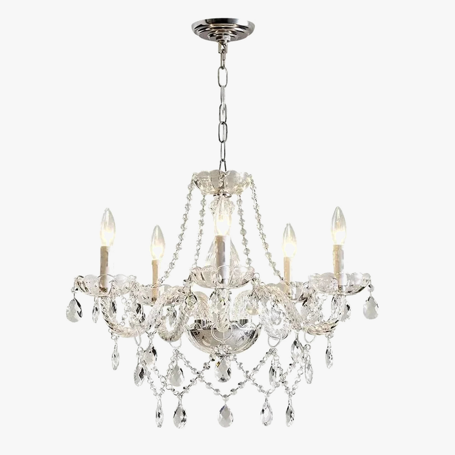 lustre en cristal moderne pour une décoration élégante et lumineuse