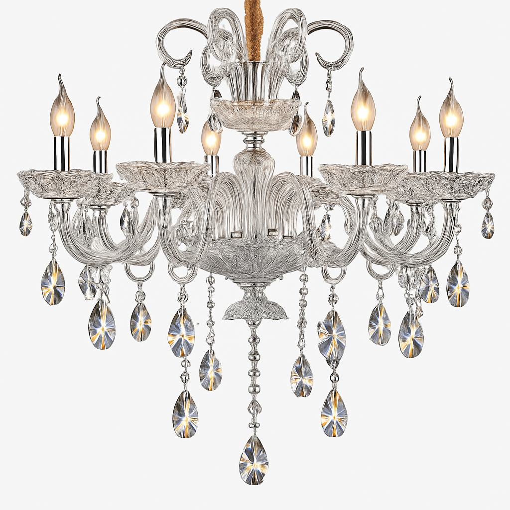lustre en cristal moderne pour une décoration luxueuse