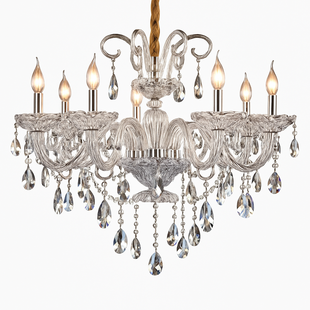 lustre en cristal moderne pour une décoration luxueuse
