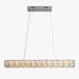 lustre en cristal moderne à suspension simple et élégant
