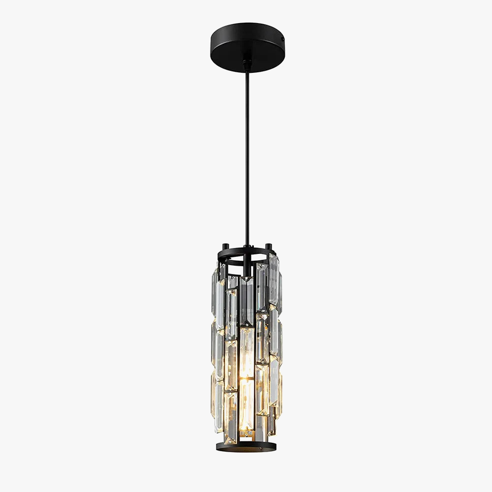 lustre en cristal noir à trois têtes pour restaurant et cuisine