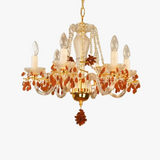 lustre en cristal pour éclairage de jardin et restaurant
