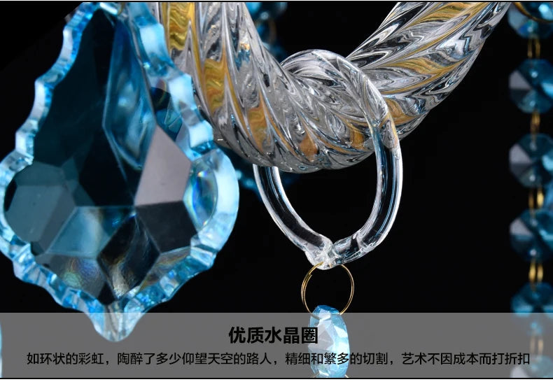 lustre en cristal pour éclairage de restaurant et café