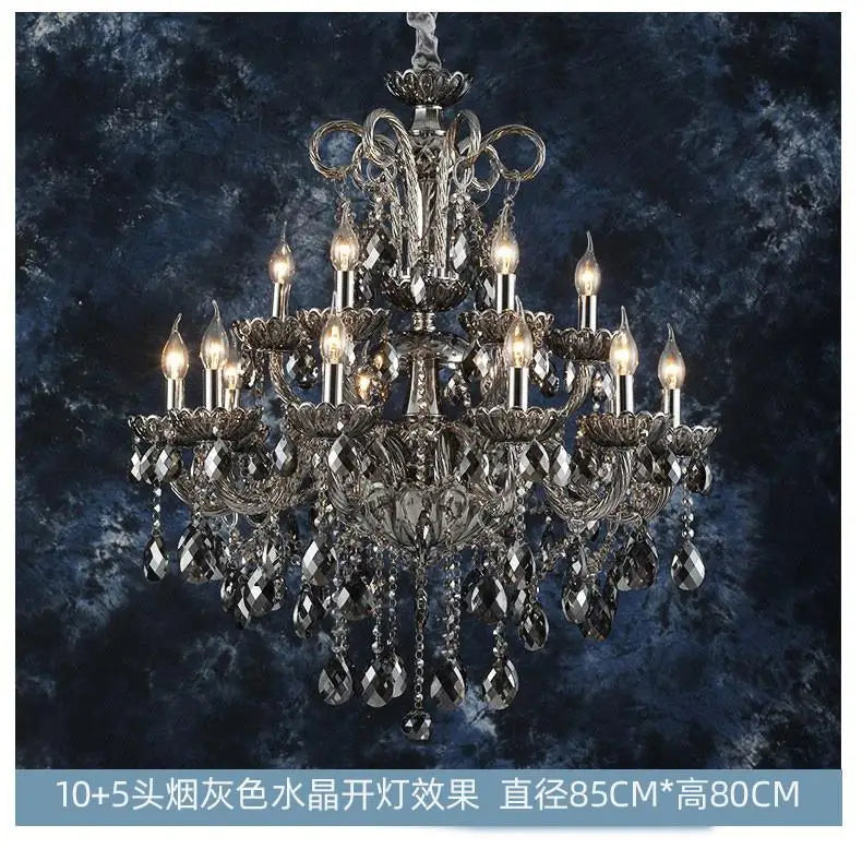 lustre en cristal pour éclairage moderne et élégant