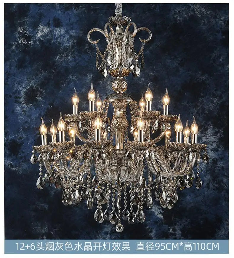 lustre en cristal pour éclairage moderne et élégant