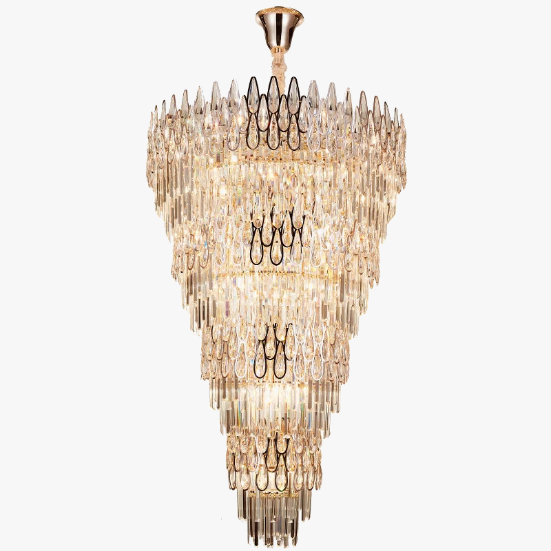 lustre en cristal pour un éclairage élégant et moderne