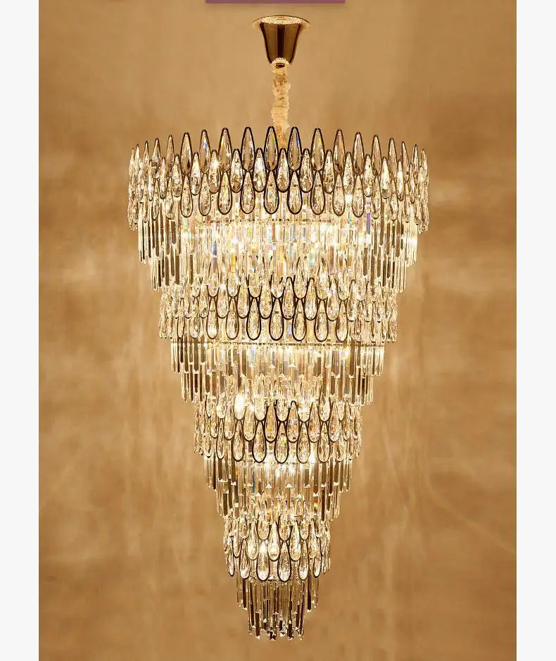 lustre en cristal pour un éclairage élégant et moderne
