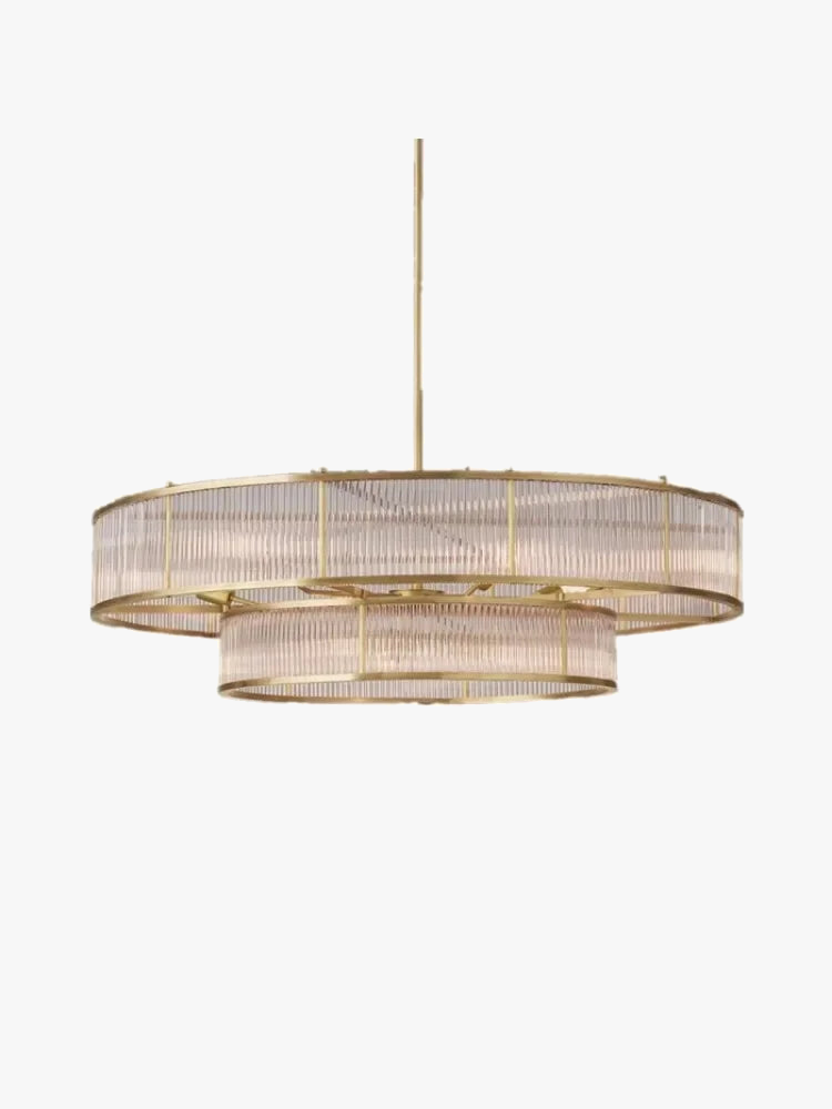 lustre en cristal rétro circulaire design pour décoration intérieure