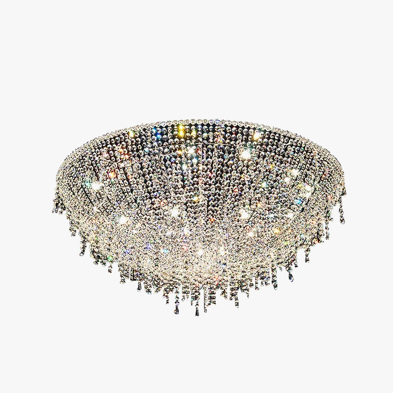 lustre en cristal rétro design luxueux pour décoration intérieure