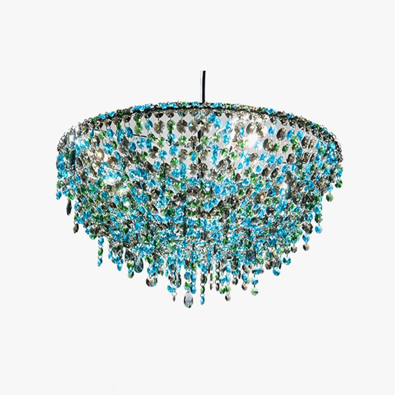 lustre en cristal rétro design luxueux pour décoration intérieure