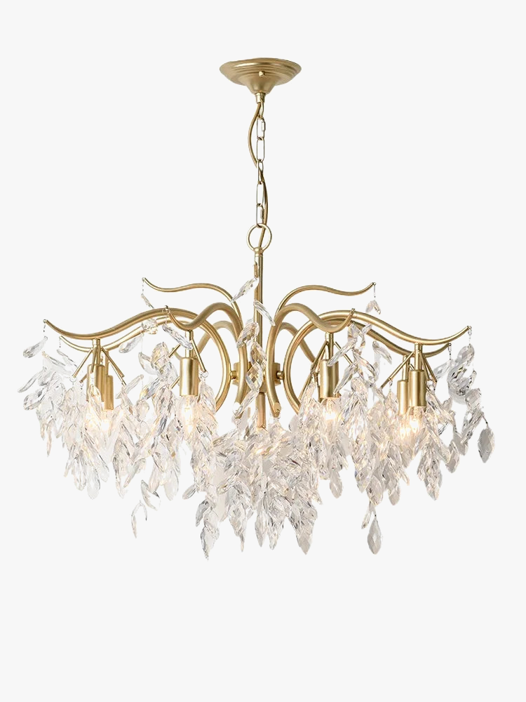 lustre en cristal rétro français style américain pour ambiance romantique