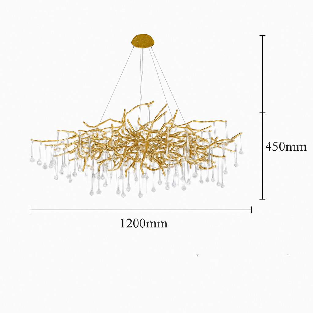 lustre en cristal rétro pour éclairage de luxe