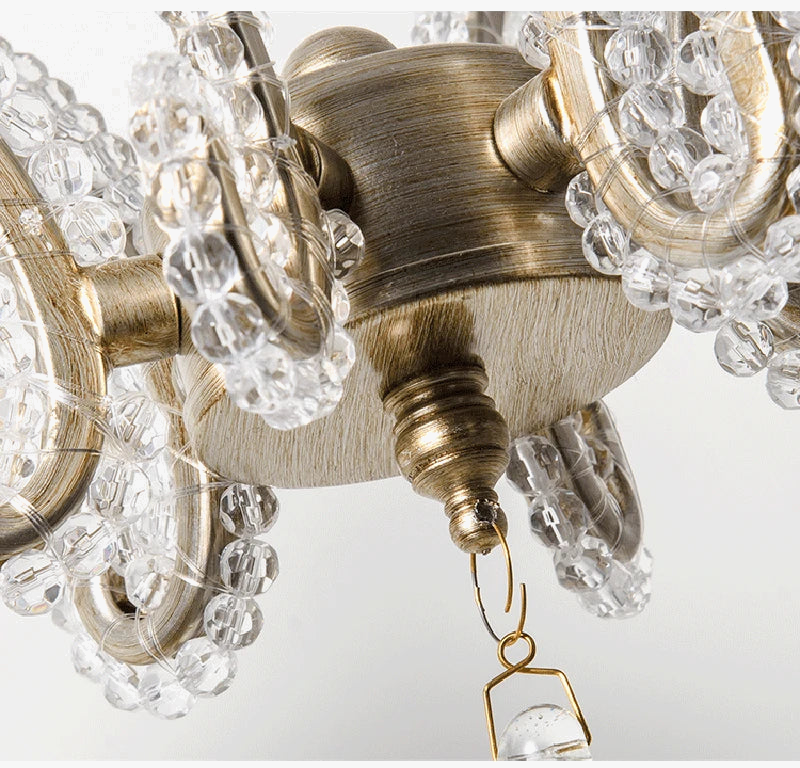 lustre en cristal rétro pour un éclairage tendance intérieur