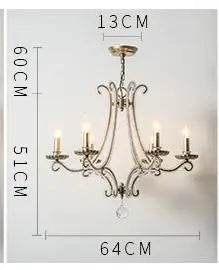 lustre en cristal rétro pour un éclairage tendance intérieur