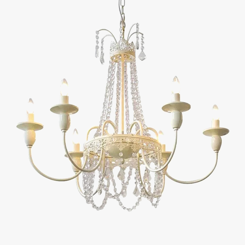 lustre en cristal style français pour chambre de princesse