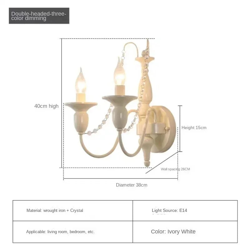 lustre en cristal style français pour chambre de princesse