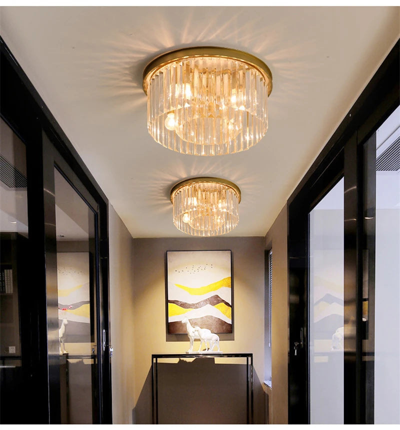 lustre en cristal suspendu pour éclairage intérieur design élégant
