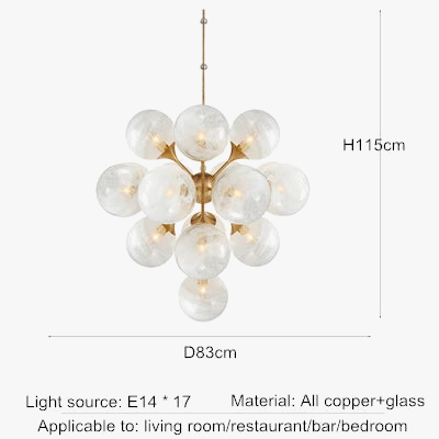 lustre en cuivre design moderne pour un intérieur élégant