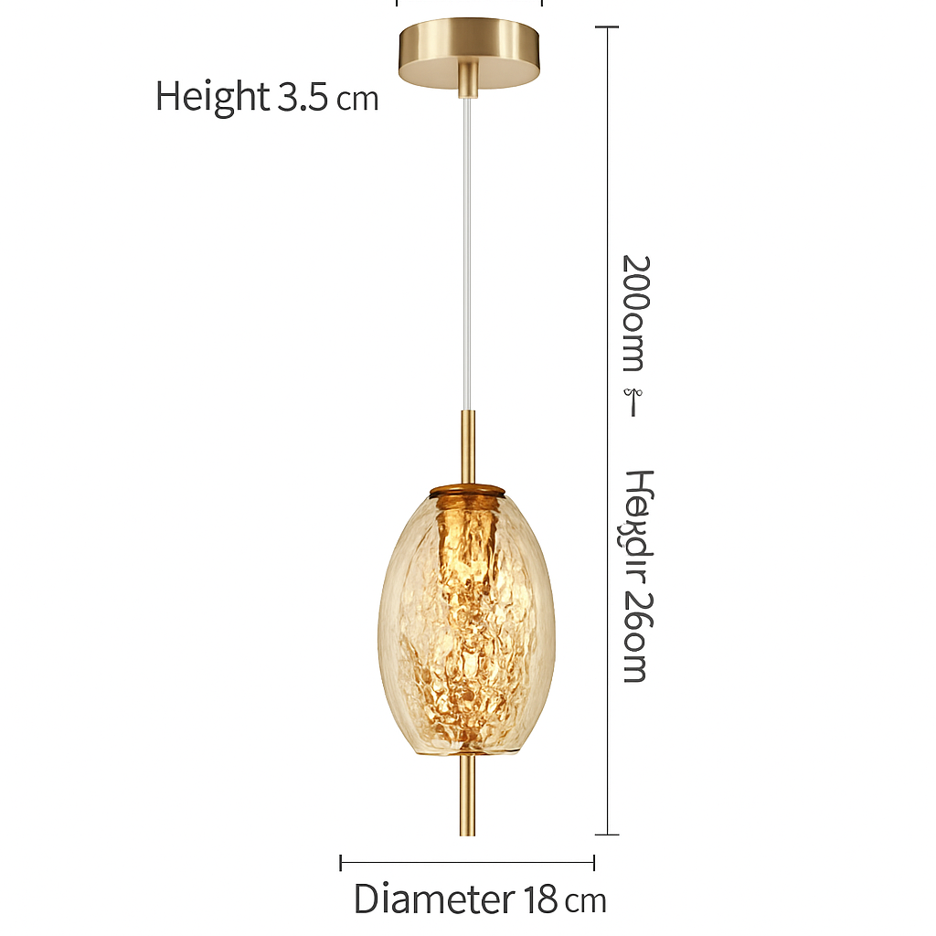 lustre en cuivre moderne avec cristal et éclairage led