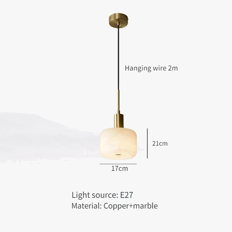 lustre en cuivre moderne pour éclairage intérieur et extérieur