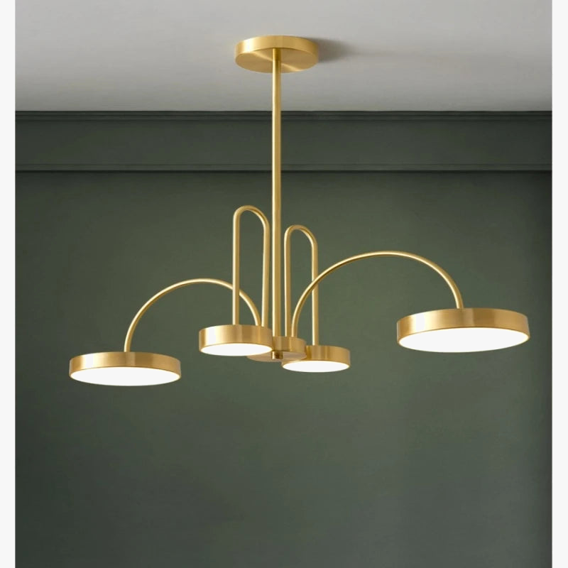 lustre en cuivre moderne style nordique pour ambiance chic