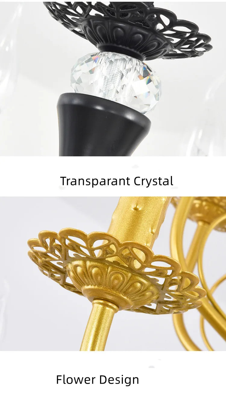lustre en fer forgé rétro pour intérieur élégant