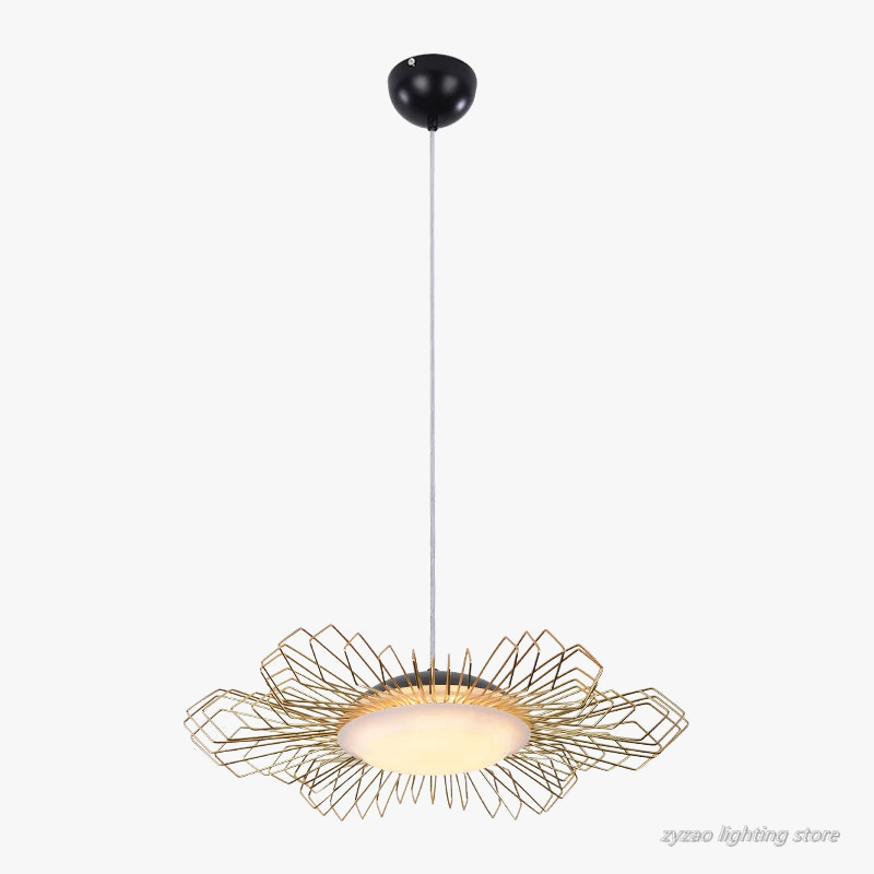 lustre en fer moderne pour décoration intérieure nordique