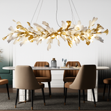 lustre en feuille de ginkgo pour décoration intérieure