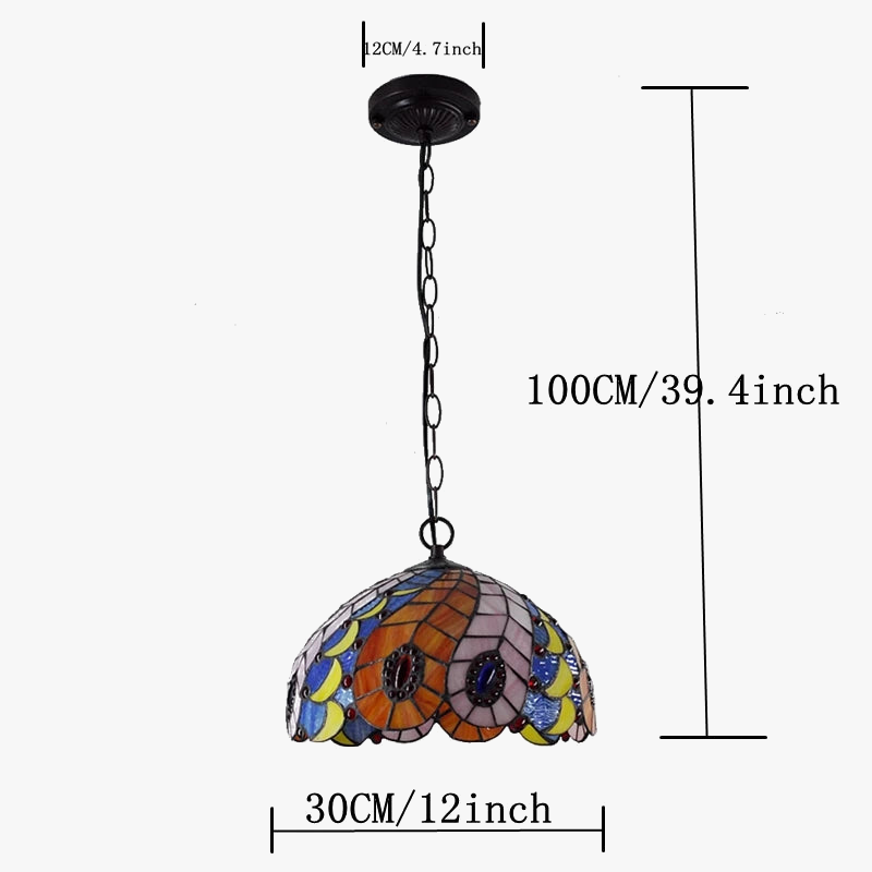 lustre en lucite style tiffany pour intérieur chic