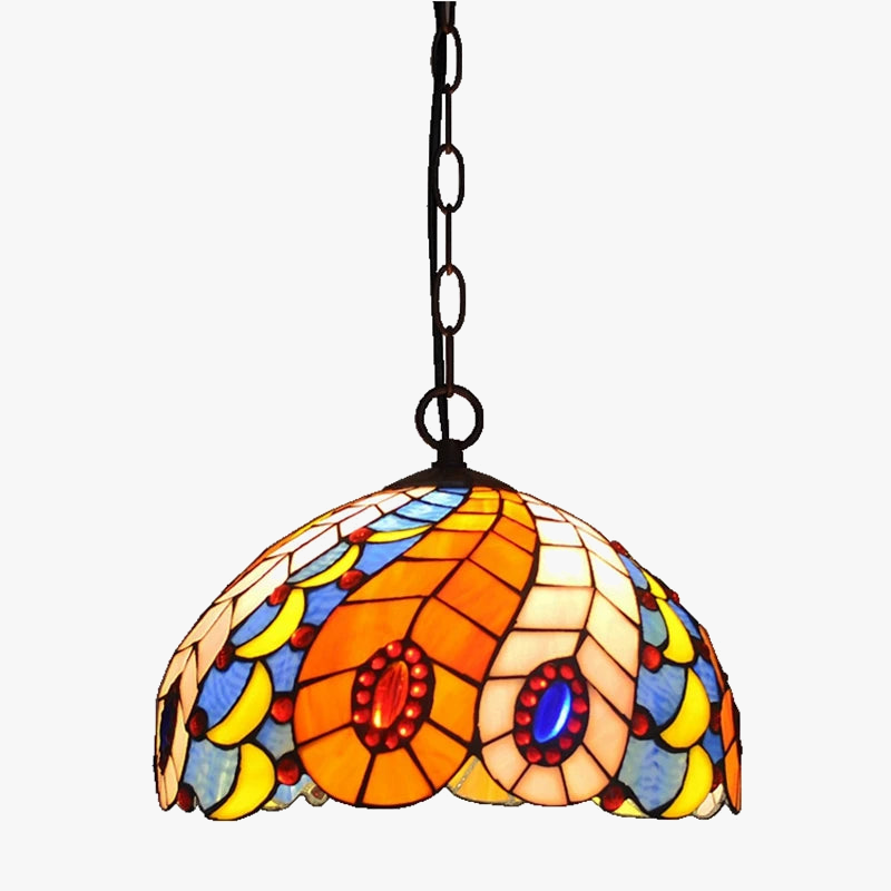 lustre en lucite style tiffany pour intérieur chic