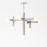 lustre en métal chrome style designer art décor