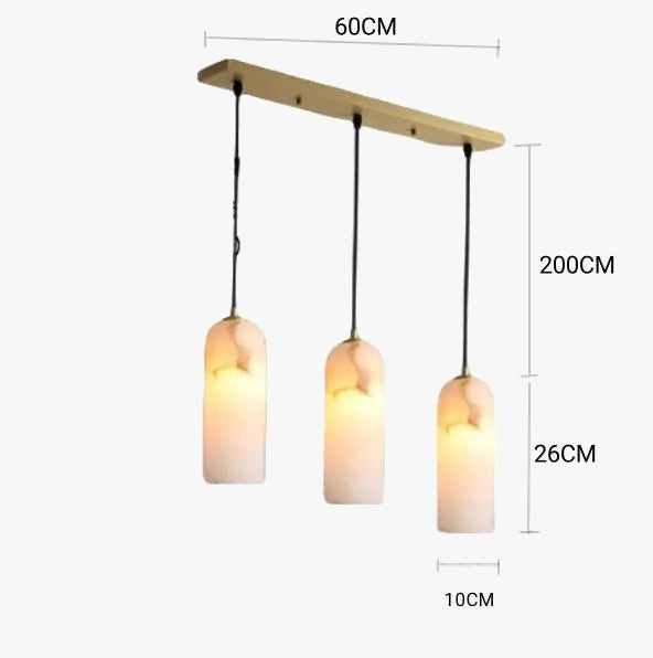 lustre en marbre design moderne pour bar restaurant