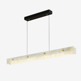 lustre en marbre et acier inoxydable à led dimmable