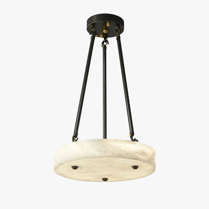 lustre en marbre et cuivre design moderne minimaliste rétro led