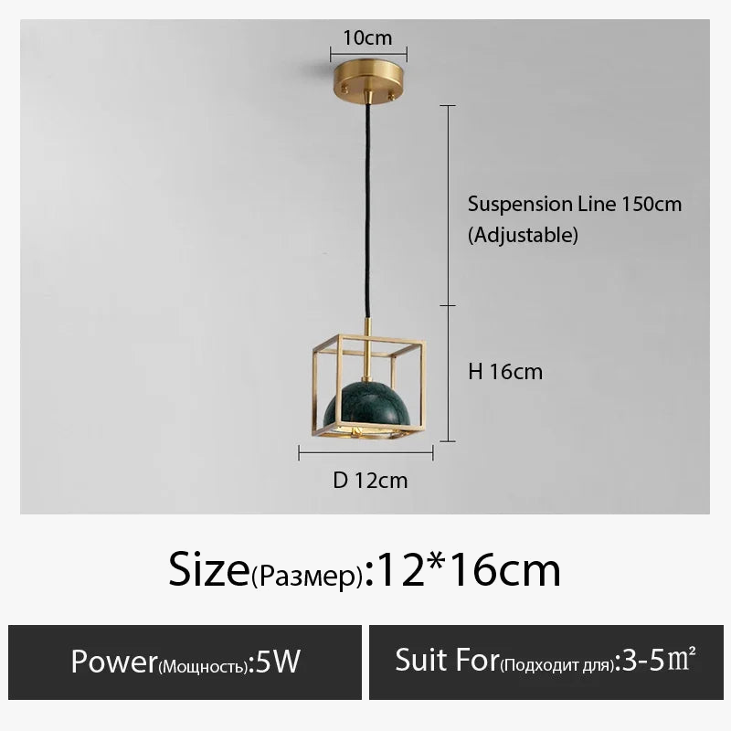lustre en marbre moderne pour intérieur élégant design nordique
