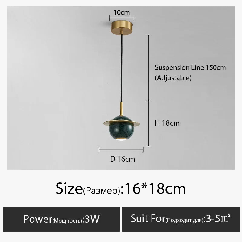 lustre en marbre moderne pour intérieur élégant design nordique