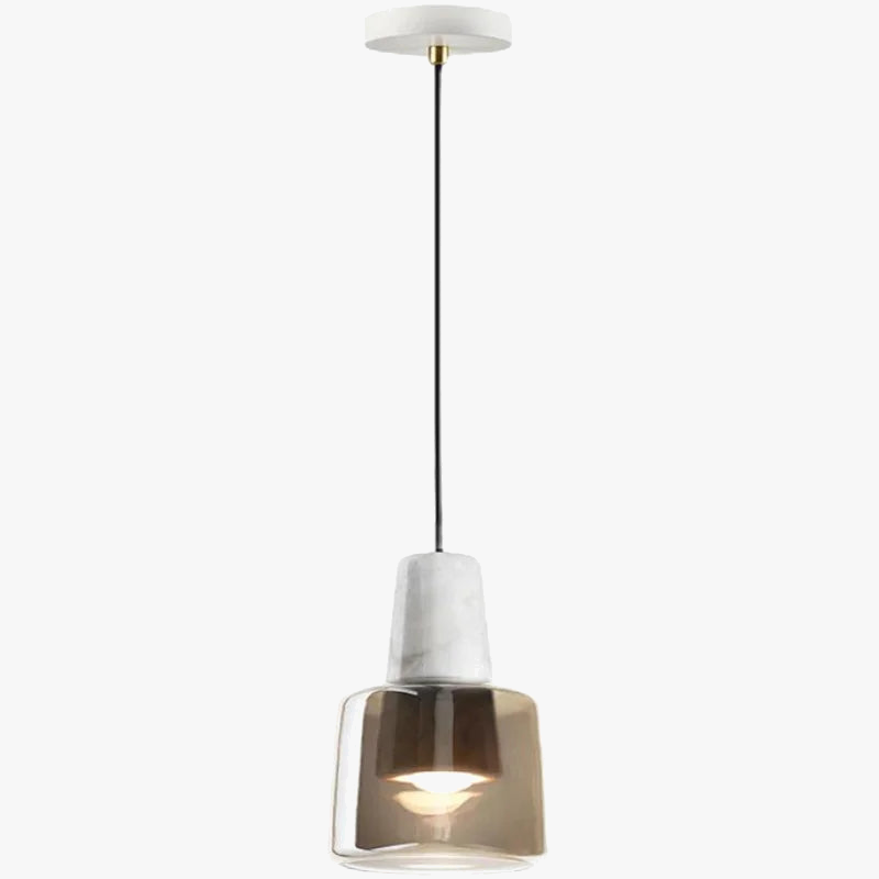lustre en marbre naturel style nordique pour bar et salon