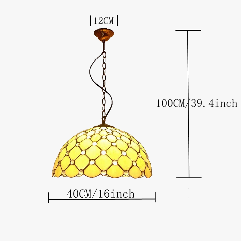 lustre en perles de cristal rétro pour éclairage élégant