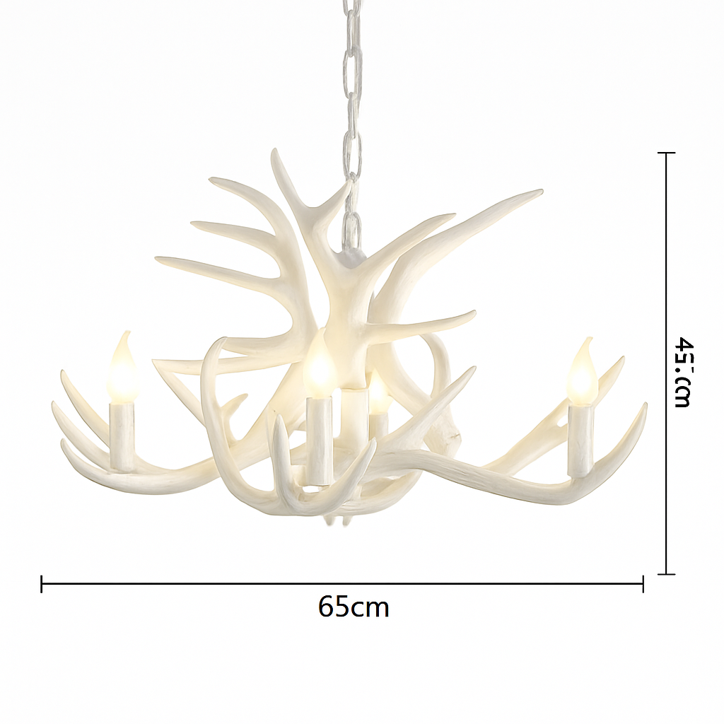 lustre en résine en forme de bois de cerf pour décoration de maison